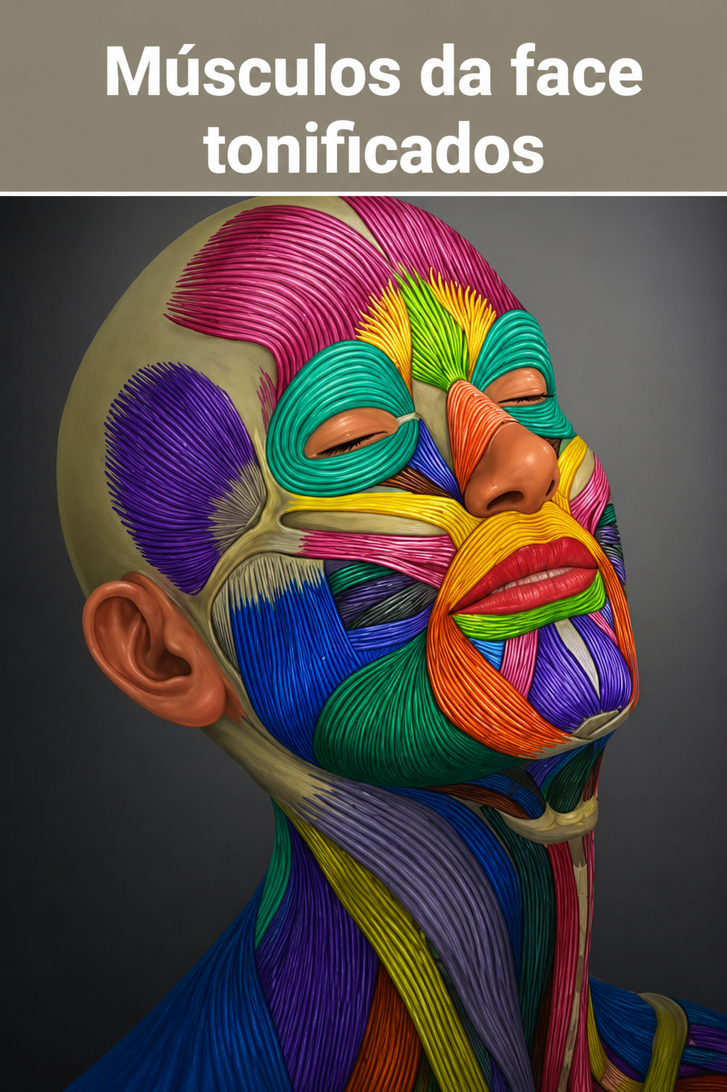 Anatomia dos músculos da face tonificados pelo método